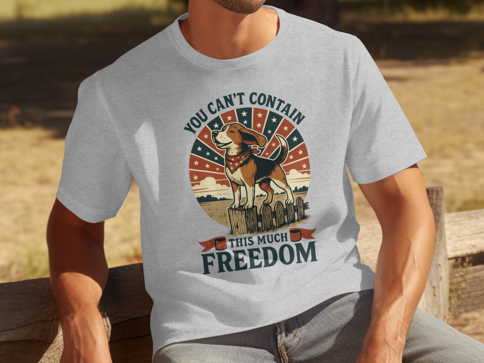 You Can't Contain This Much Freedom Graphic T-Shirt