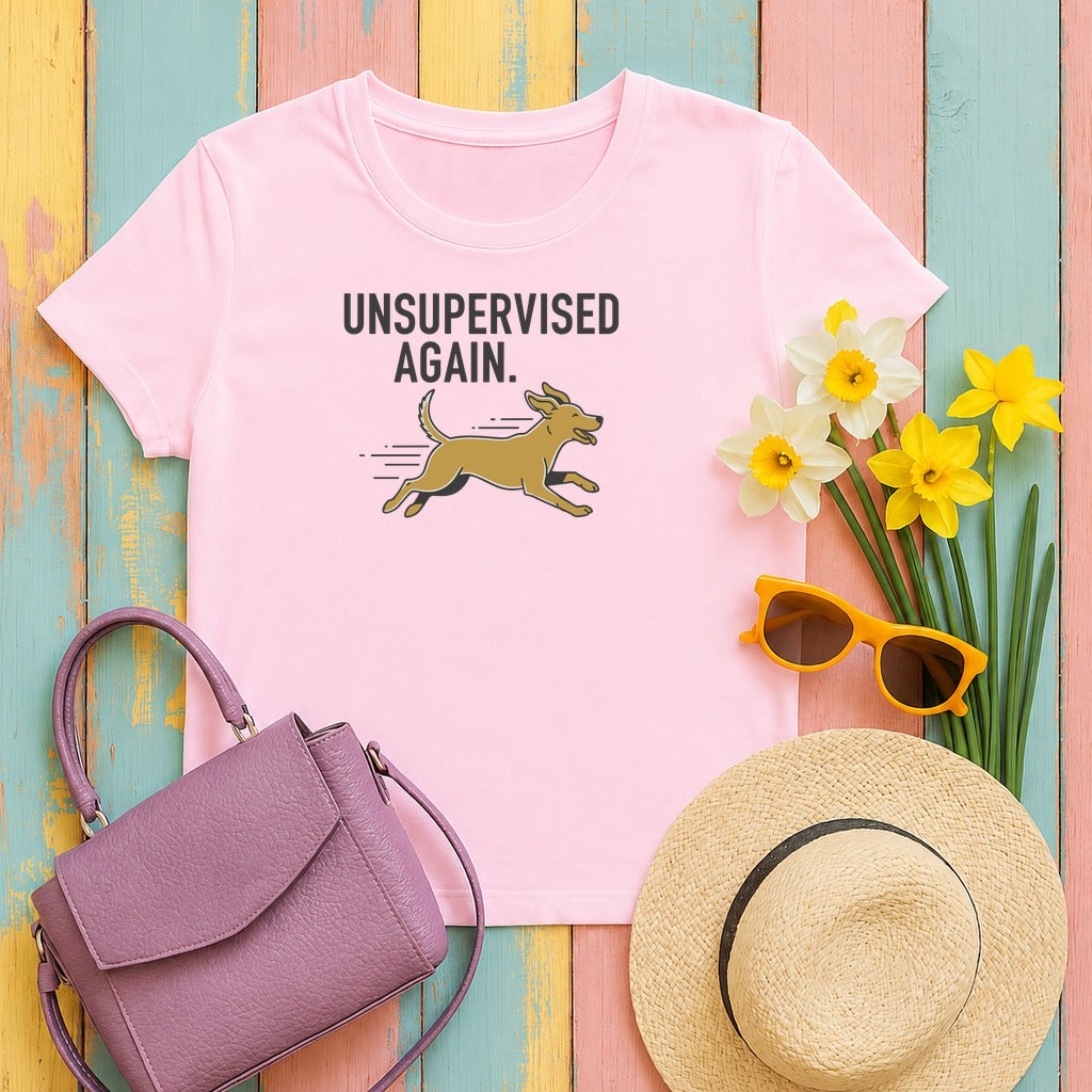 Unsupervised Again Dog T-Shirt in Light Pink