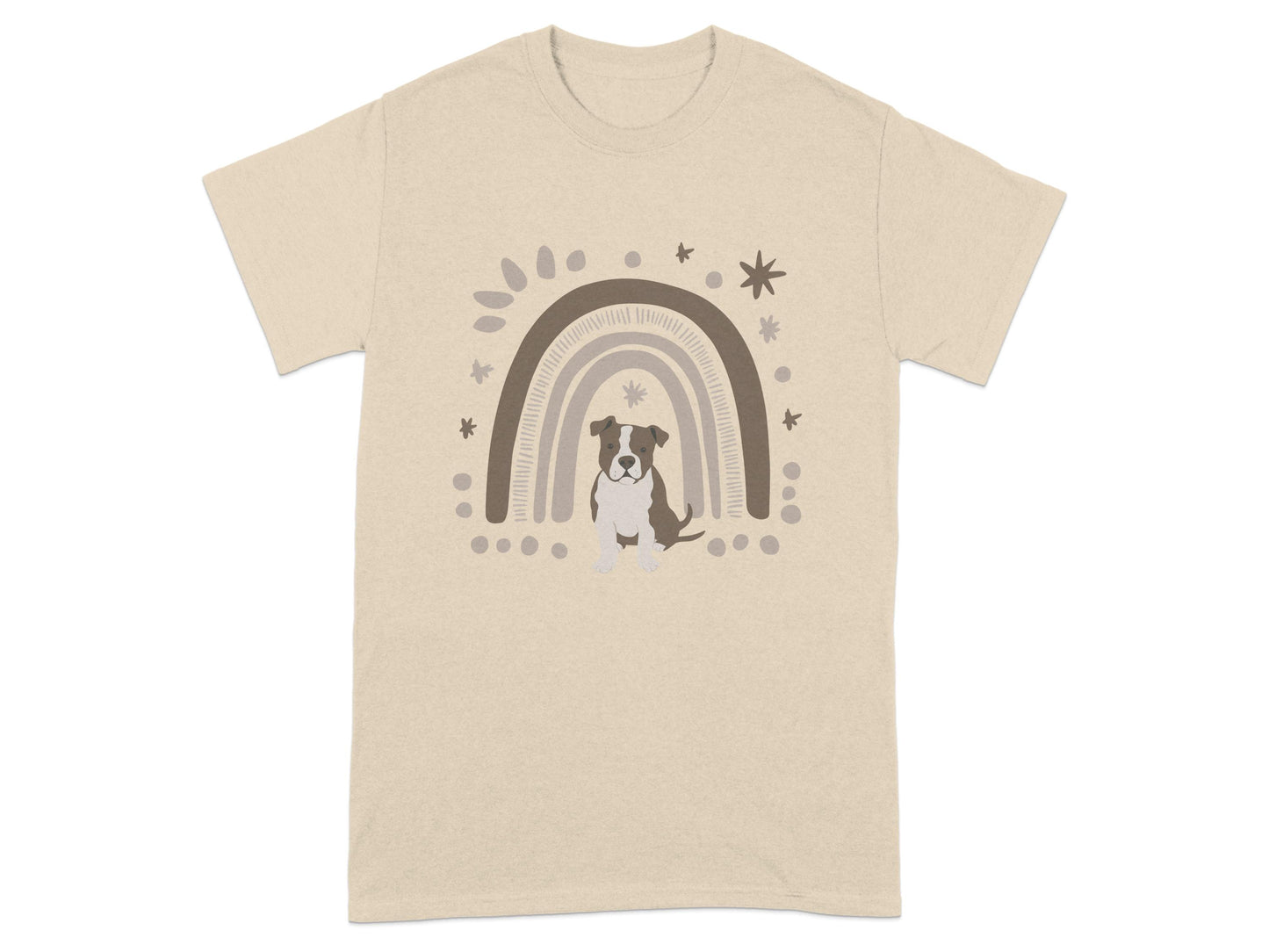 Cute Puppy with Rainbow Graphic Printed T-shirt product