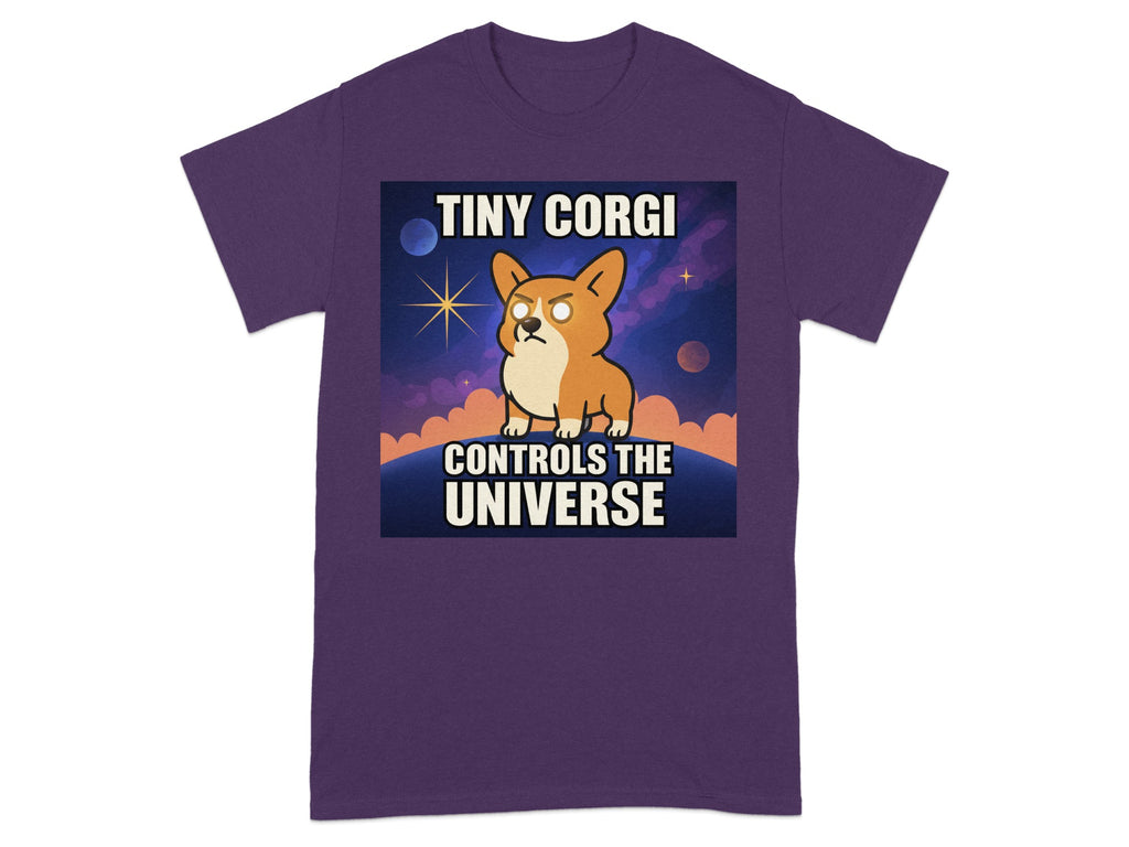 Tiny Corgi Controls The Universe Graphic Tee