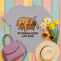 Cane Corso Ottoman-Sized Lap Dog Tee in Athletic Heather