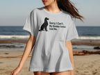 Light grey t-shirt with black Gordon Setter silhouette and text.