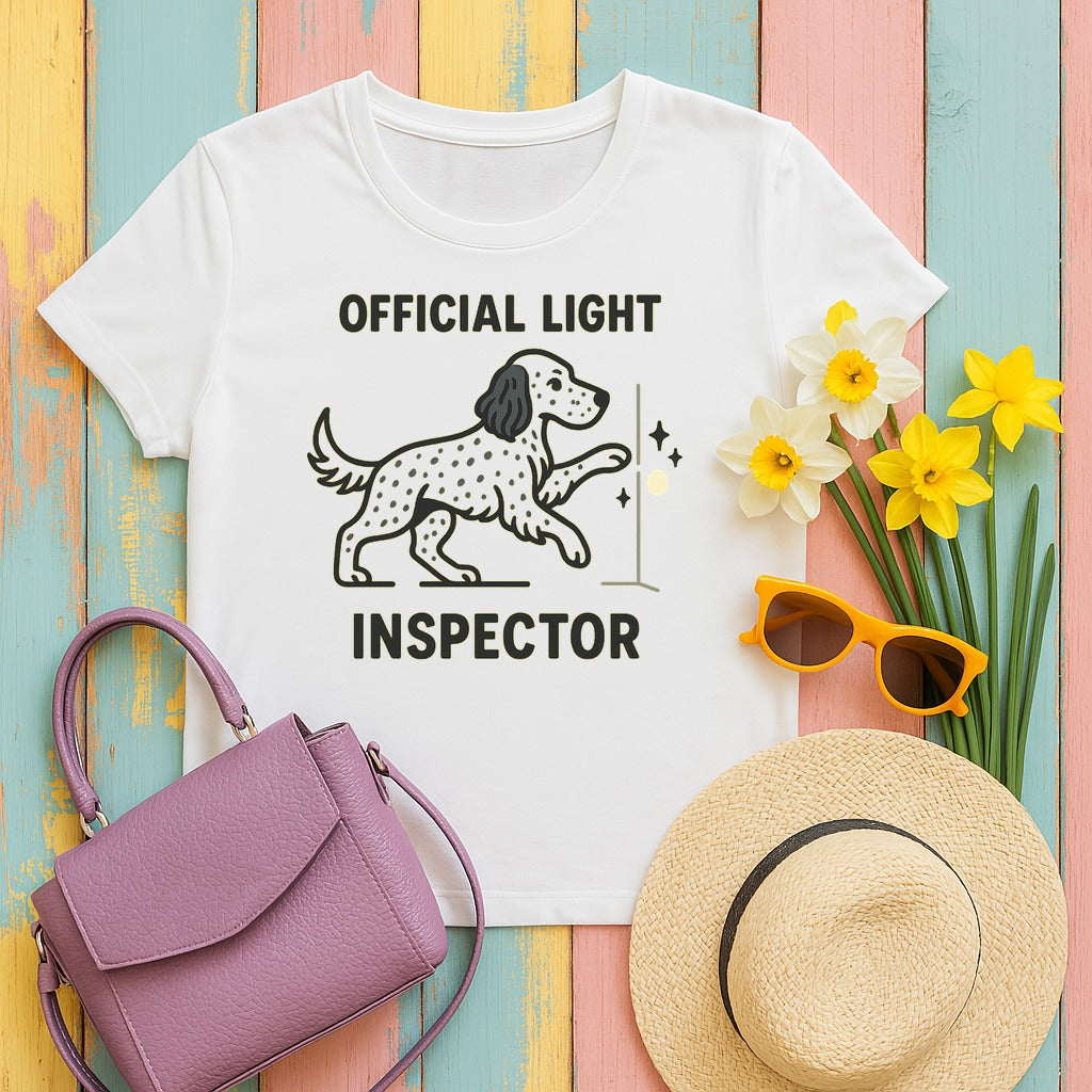 English Setter Official Light Inspector Tee in White