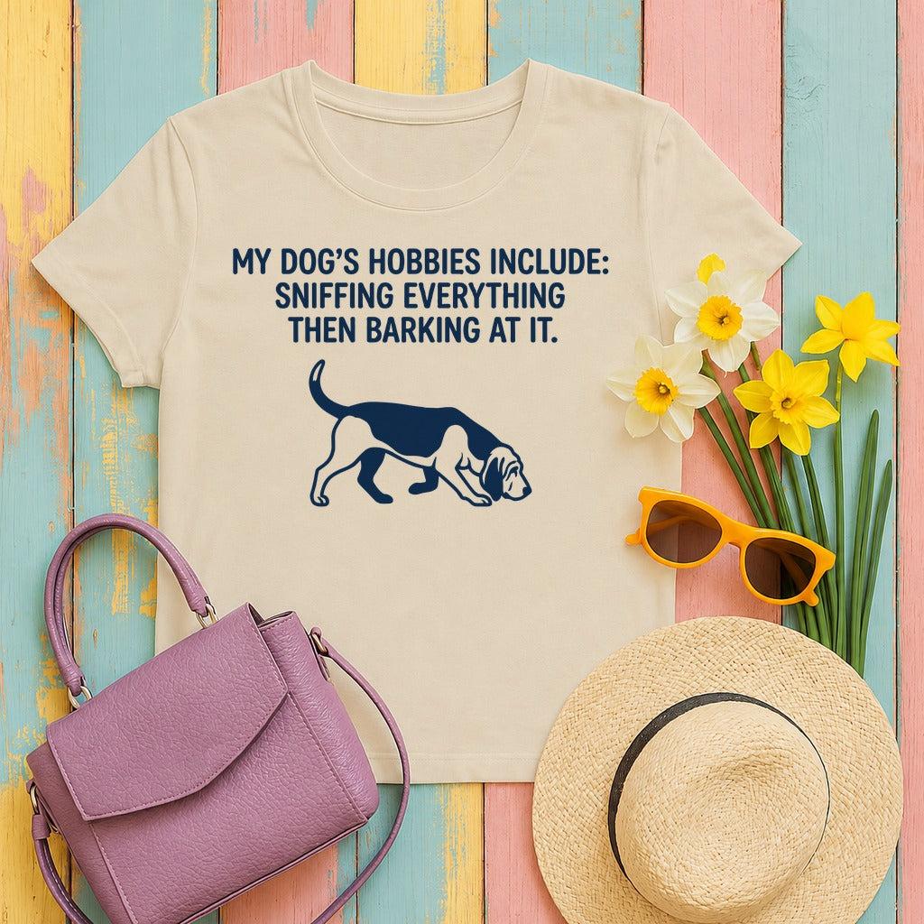 Sniff & Bark Bloodhound T-Shirt in Sand