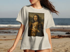 Mona Lisa with a Dog Graphic Tee Shirt