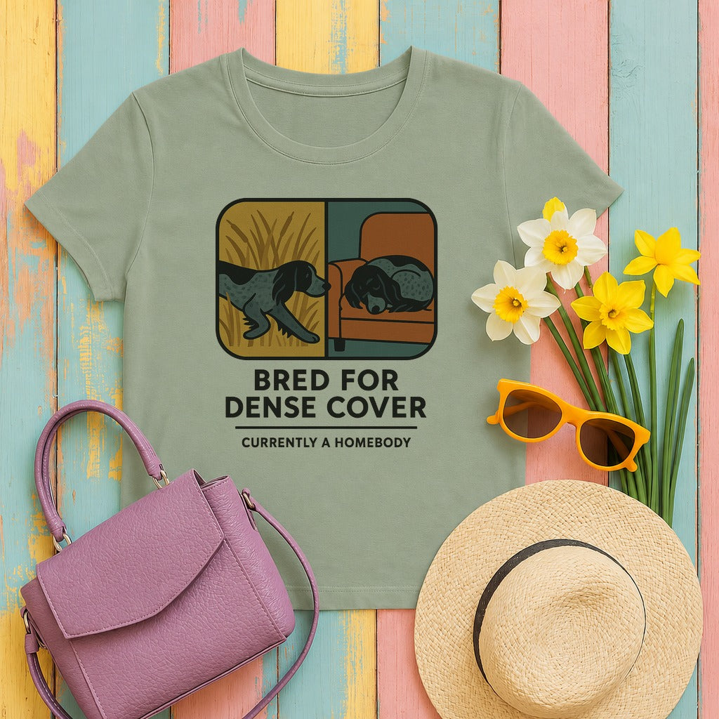 english cocker spaniel field-bred-homebody tee flat lay hero