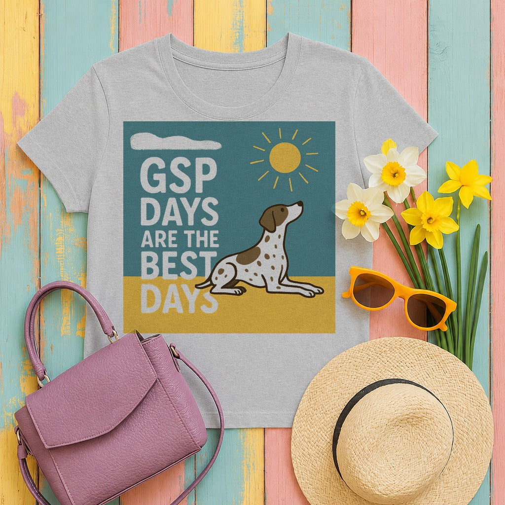 GSP Best Days Premium Graphic T-Shirt in Sport Grey