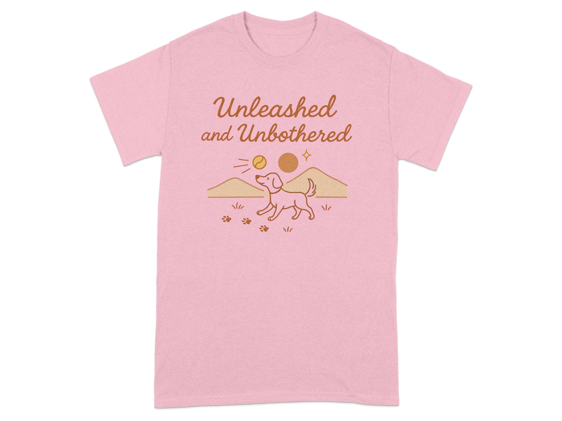 Unleashed and Unbothered Pink Graphic Tee product
