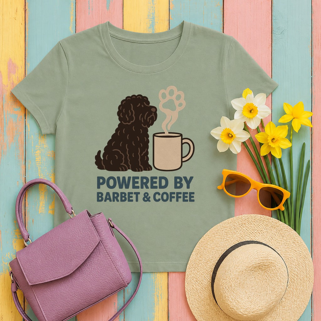 Barbet & Coffee Tee in Sage