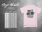 Size chart for Gildan 5000 heavy cotton t-shirt with a schnauzer design.