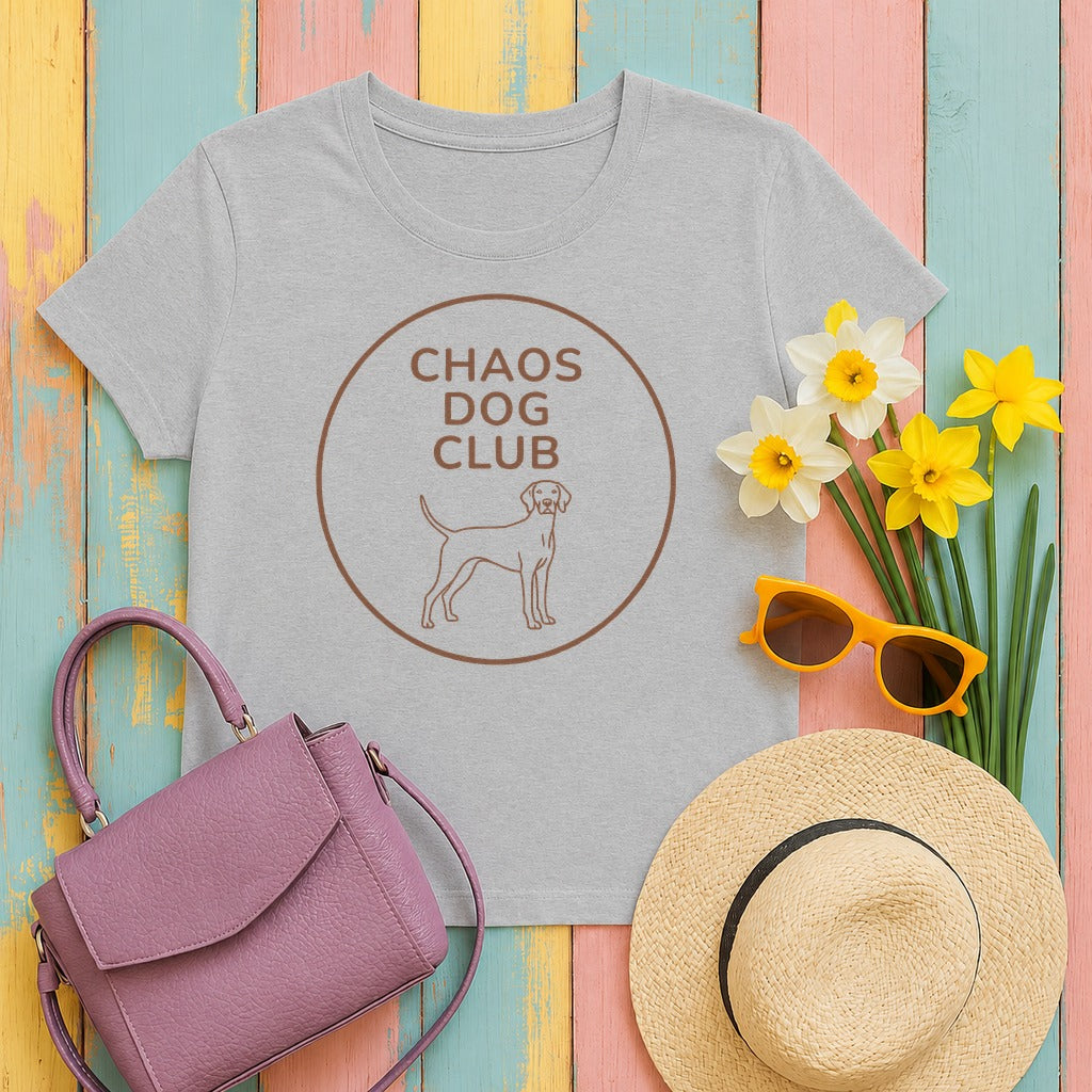 Chaos Dog Club Vizsla T-shirt in Sport Grey