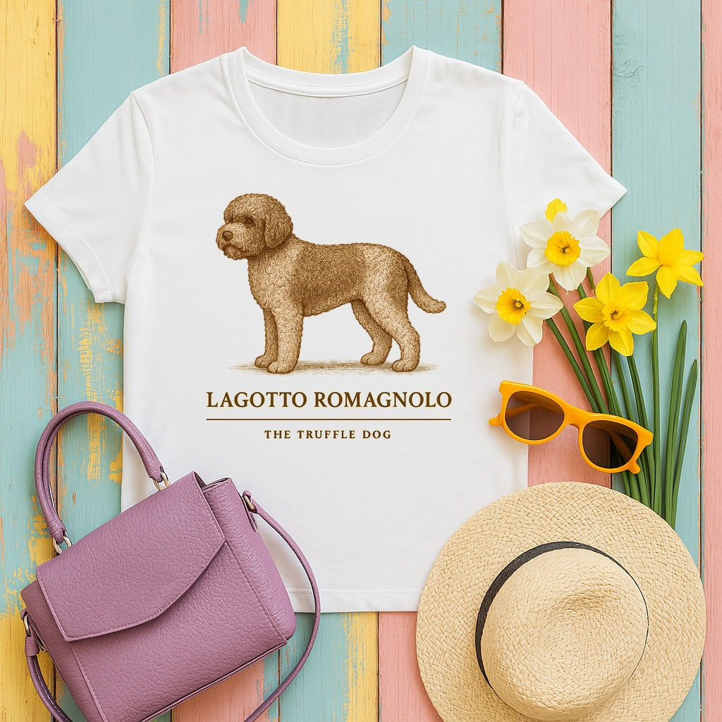 Lagotto Romagnolo Field Guide Tee in White