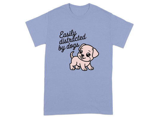 Easily Distracted by Dogs Cute Puppy T-shirt product type
