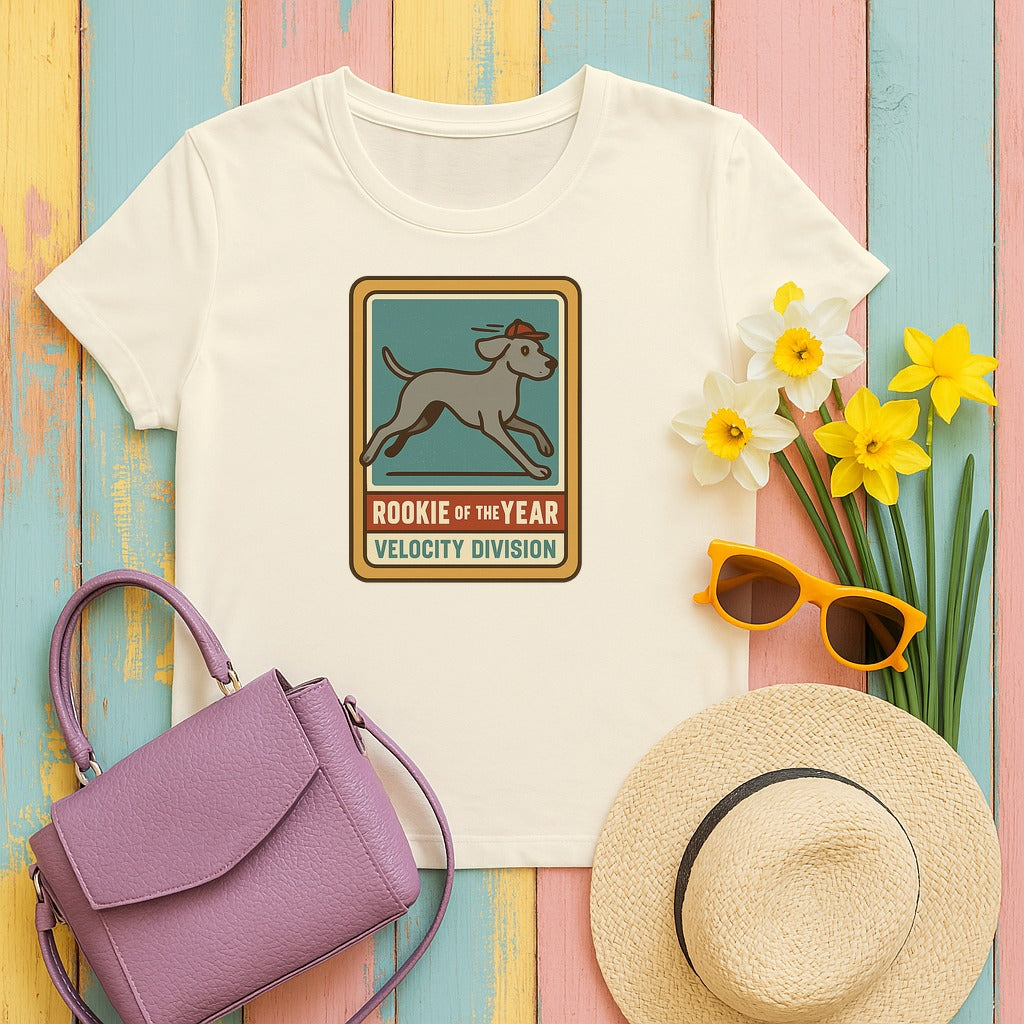 Weimaraner Rookie of the Year Tee in Natural