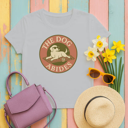 The Dog Abides Graphic T-shirt Casual Wear Novelty product