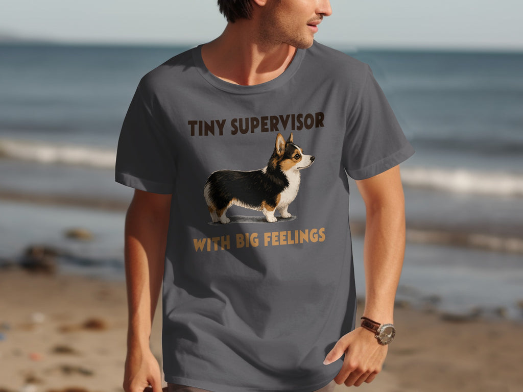 Tiny Supervisor Corgi T-Shirt