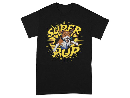 Fun Super Pup Graphic Tee for Dog Lovers product type