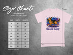Gildan 5000 heavy cotton t-shirt size chart with width and length measurements in inches.