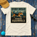 Stay Wild Running Beagle T-Shirt in Natural