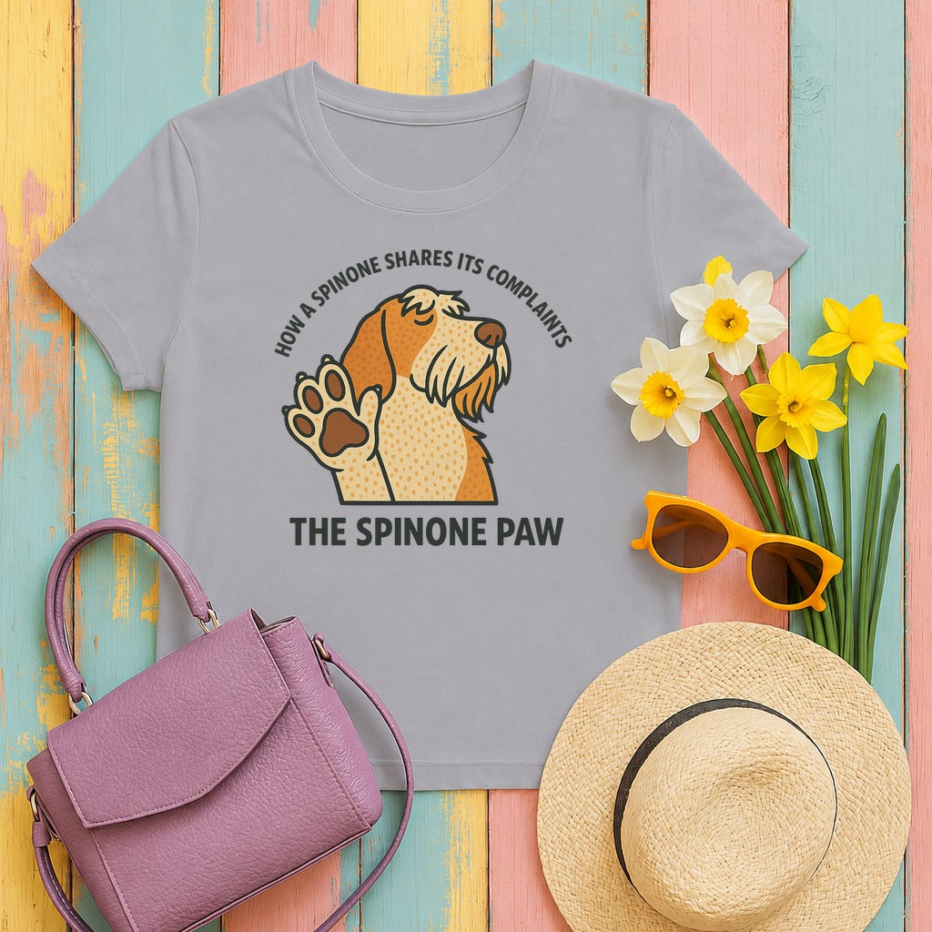 Spinone Italiano The Spinone Paw Tee in Athletic Heather