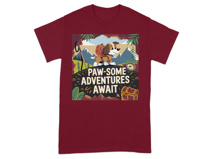 Paw some adventures await t-shirt product