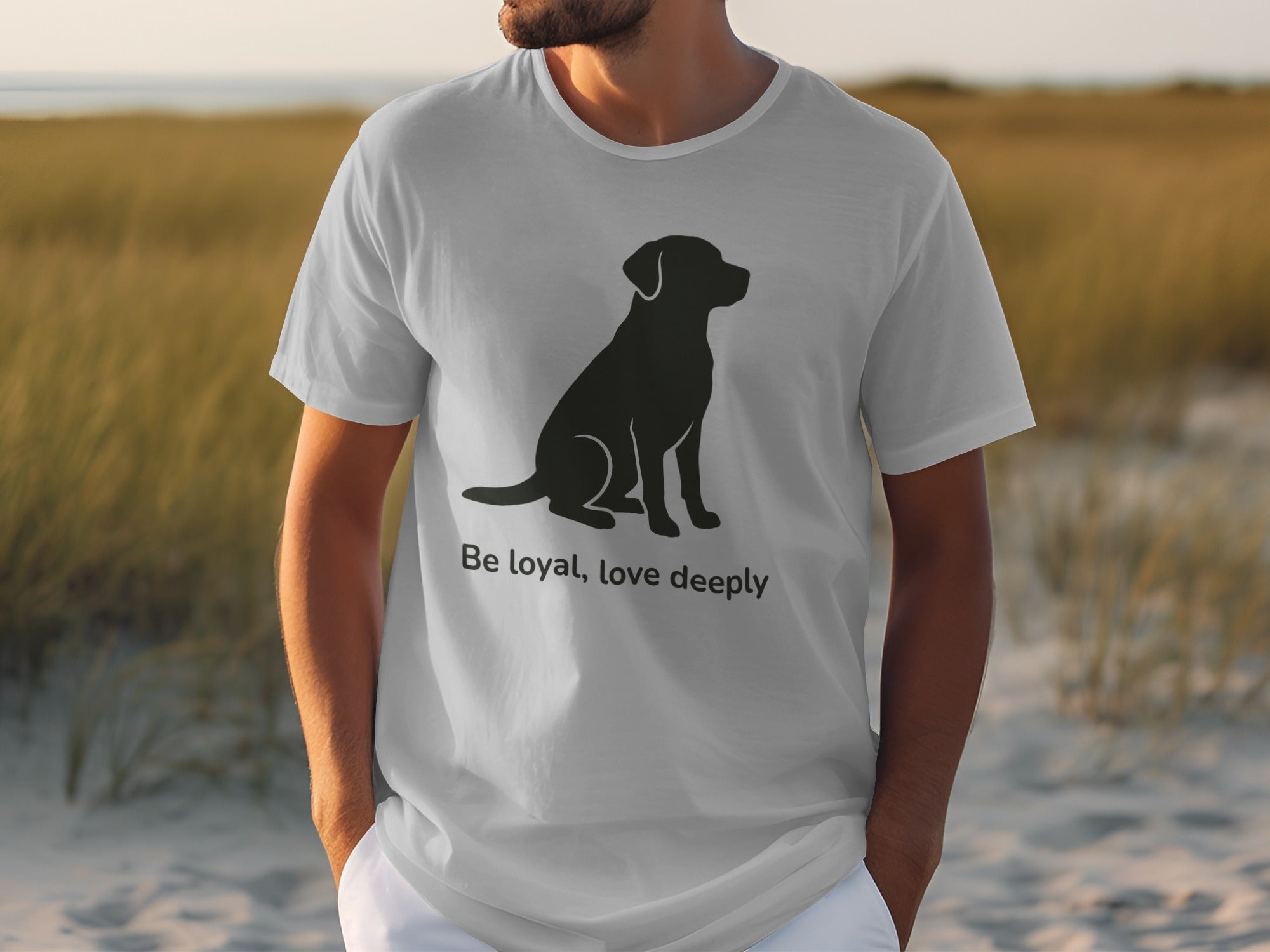 Be Loyal Love Deeply Dog Silhouette T-shirt