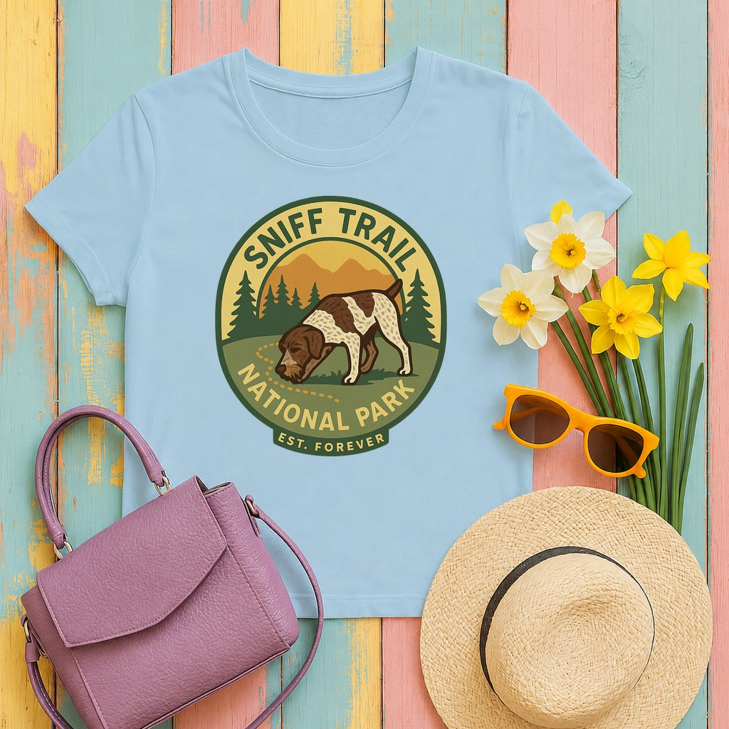 GWP Sniff Trail National Park Tee in Light Blue