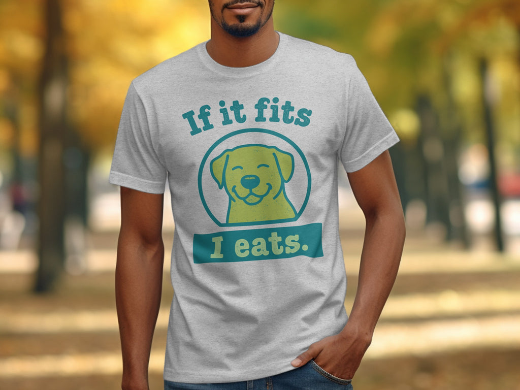 If it fits I eats dog lover graphic t-shirt