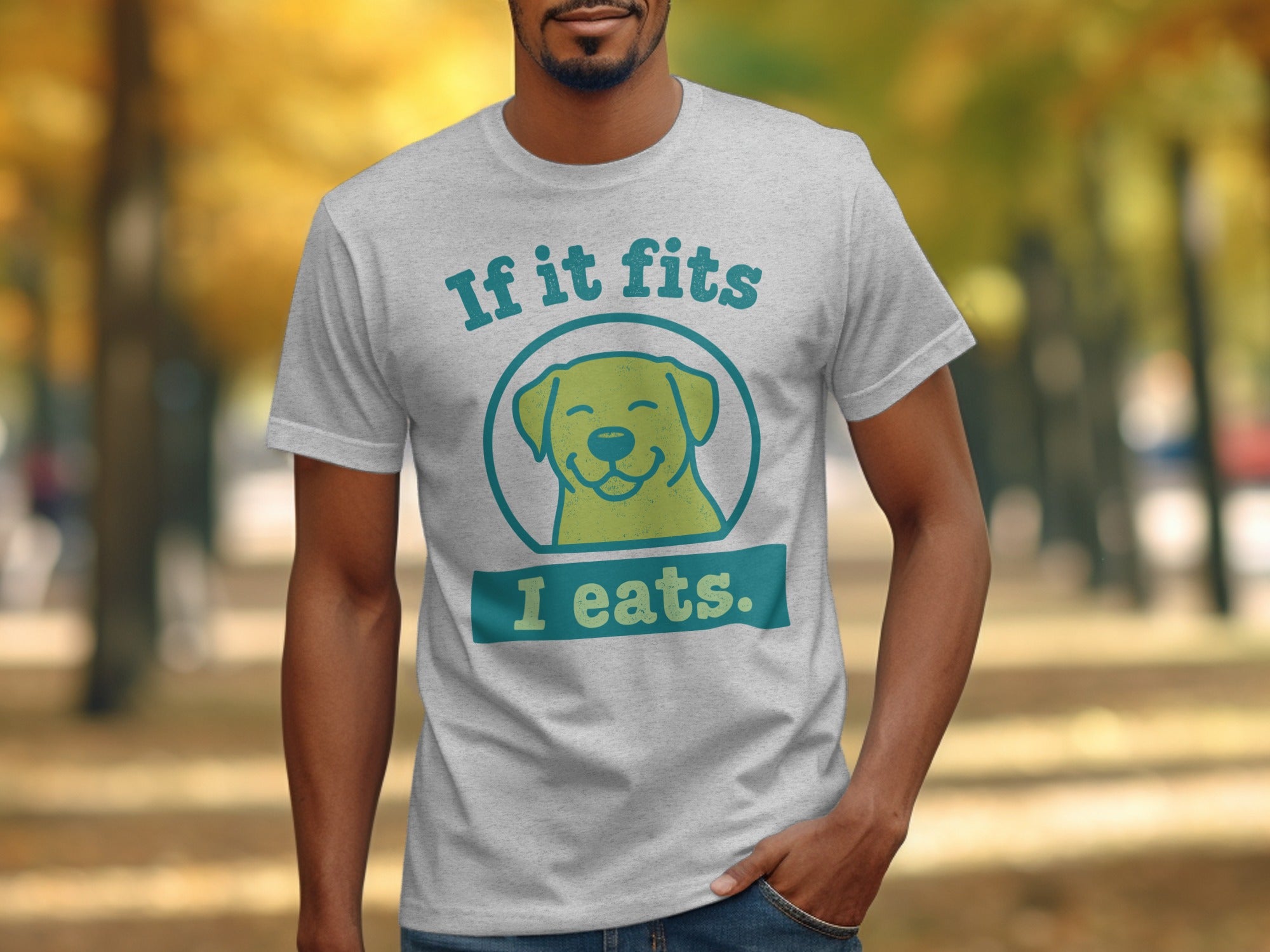 If it fits I eats dog lover graphic t-shirt
