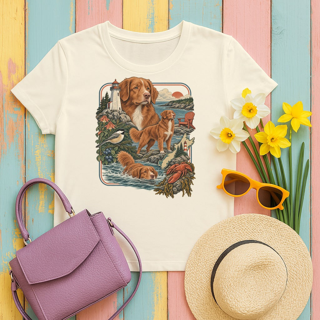 Nova Scotia Duck Tolling Retriever Heritage tee, Natural