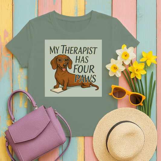 My Therapist Has Four Paws Cute Dog Tshirt product type