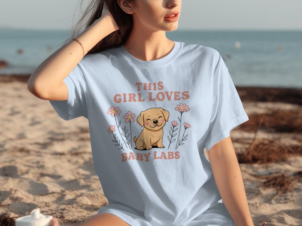 This Girl Loves Baby Labs Cute Graphic Tee product