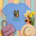 My Dog Is Cooler Than You German Shepherd Lover T-Shirt in Carolina Blue