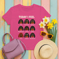 Today I Feel Various Gordon Setter Emotions T-Shirt in Heliconia