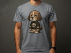 Grumpy Punk Dog Graphic T-Shirt Bulldog Design