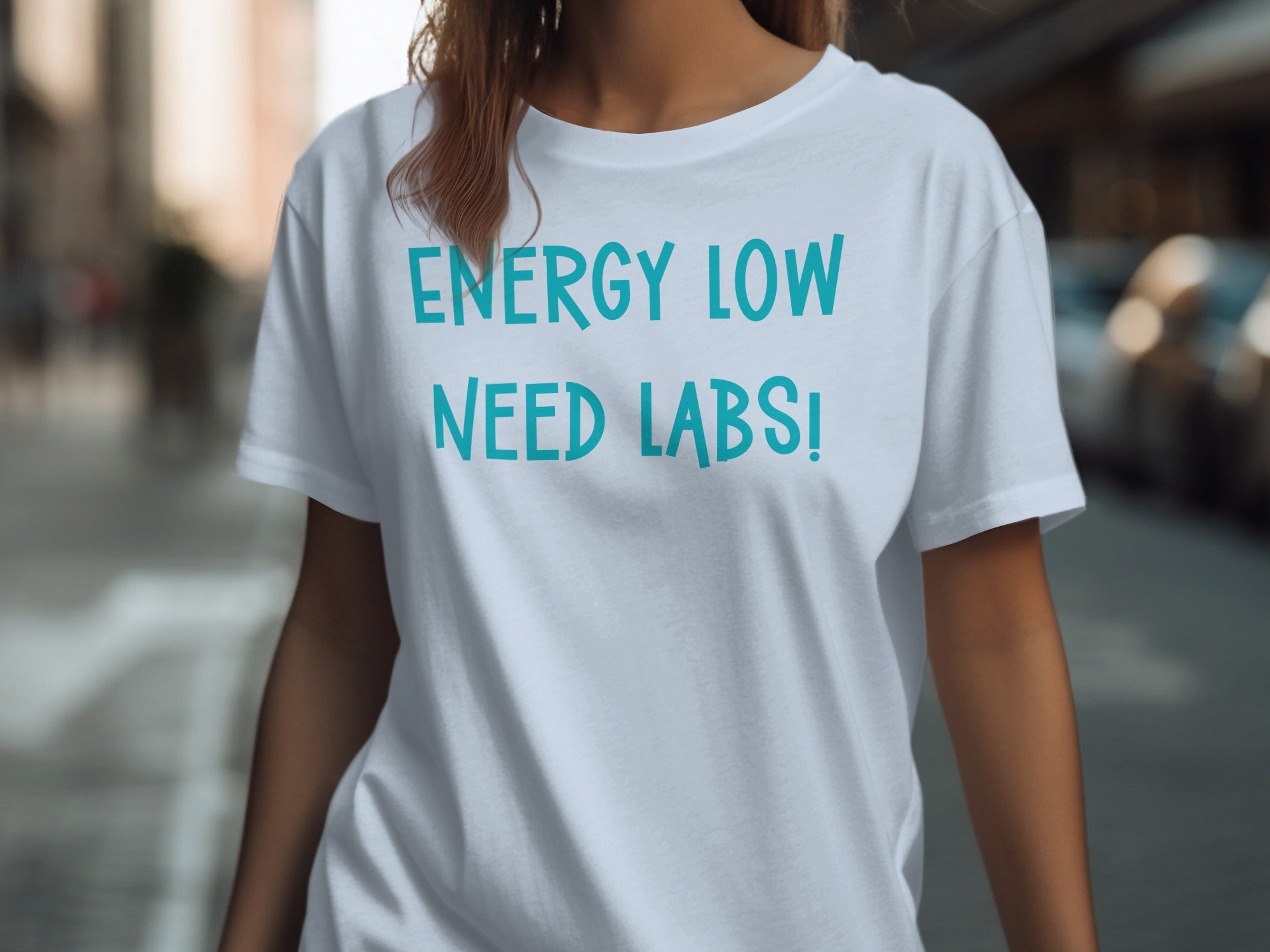 Energy Low Need Labs Funny Graphic Tee Shirt