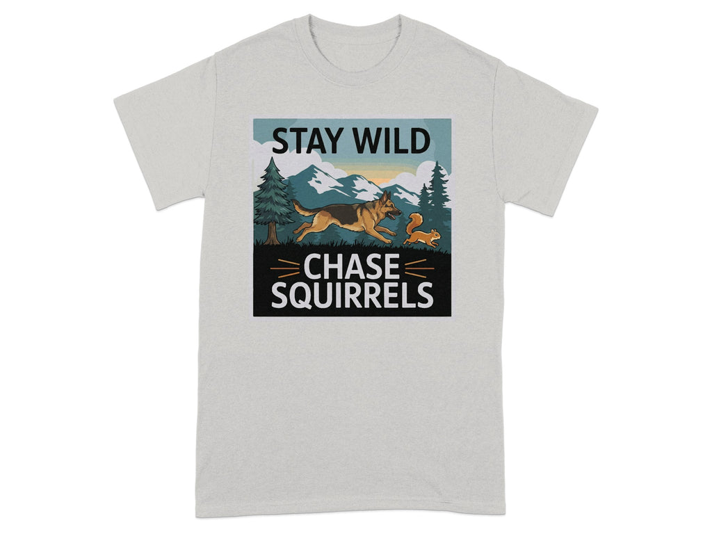 Stay Wild Chase Squirrels Graphic T-Shirt