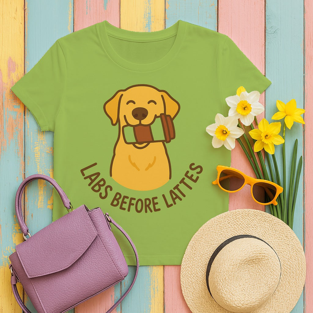 Labs Before Lattes T-Shirt in Kiwi