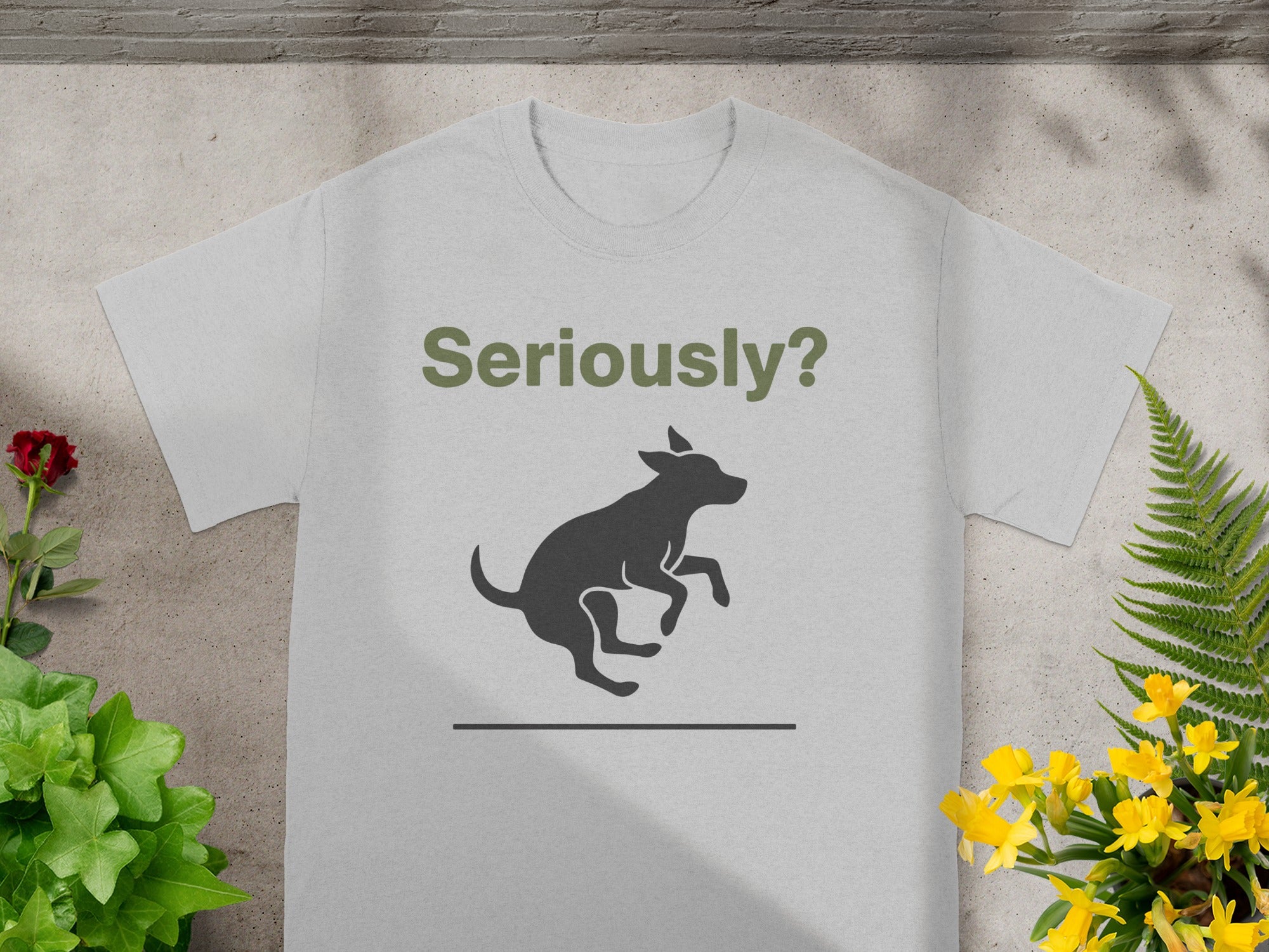 Seriously Dog Graphic Tee Ideal Casual Wear Product