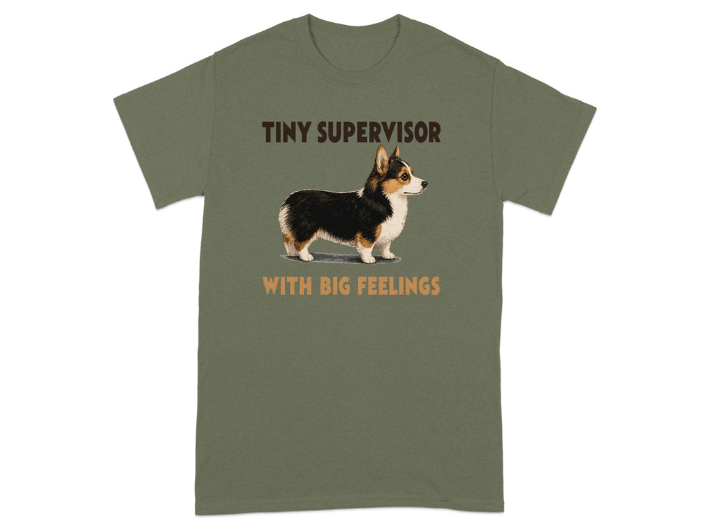 Tiny Supervisor Corgi T-Shirt