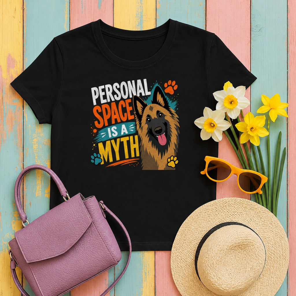 Personal Space Is A Myth Tervuren T-shirt in Black