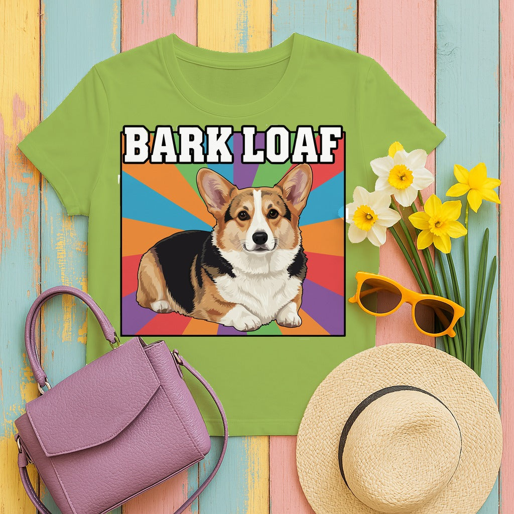 Corgi Bark Loaf T-Shirt in Kiwi