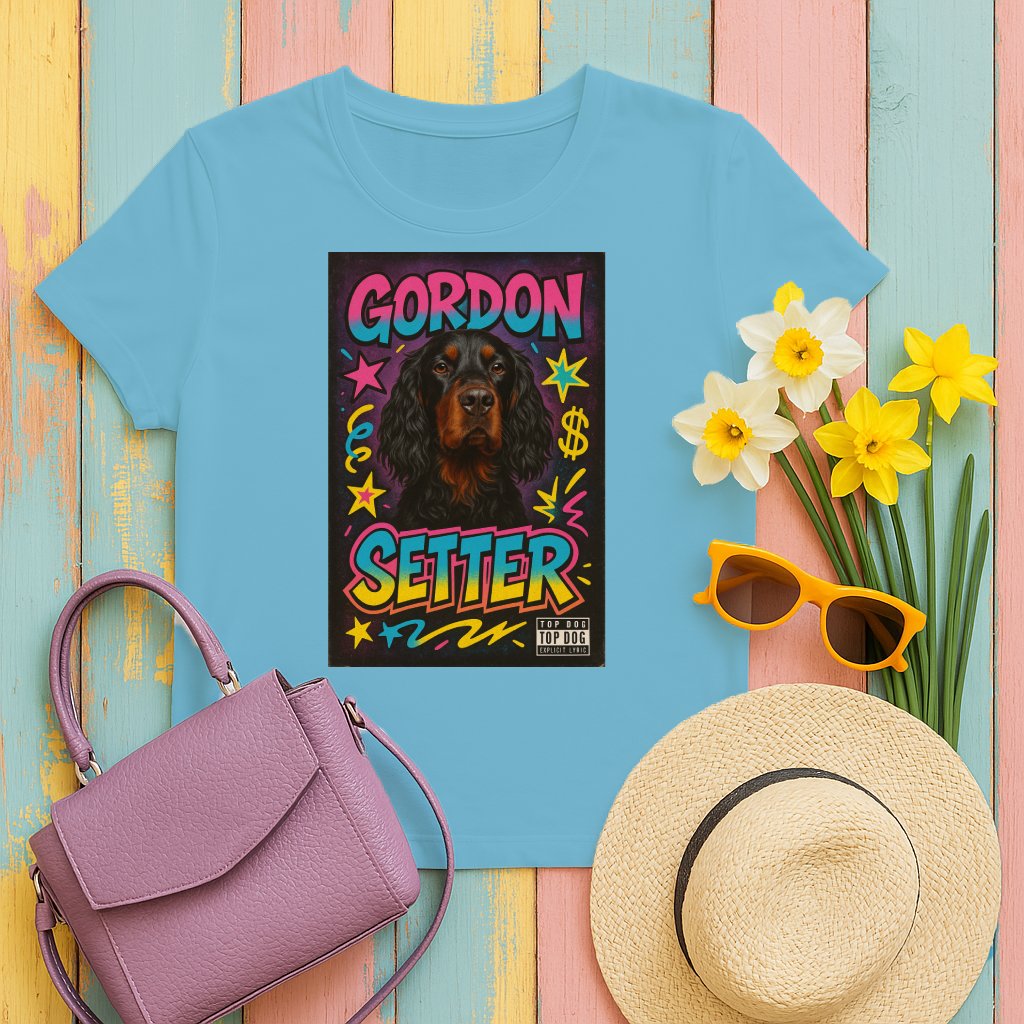Colorful Gordon Setter Graphic Tee product type