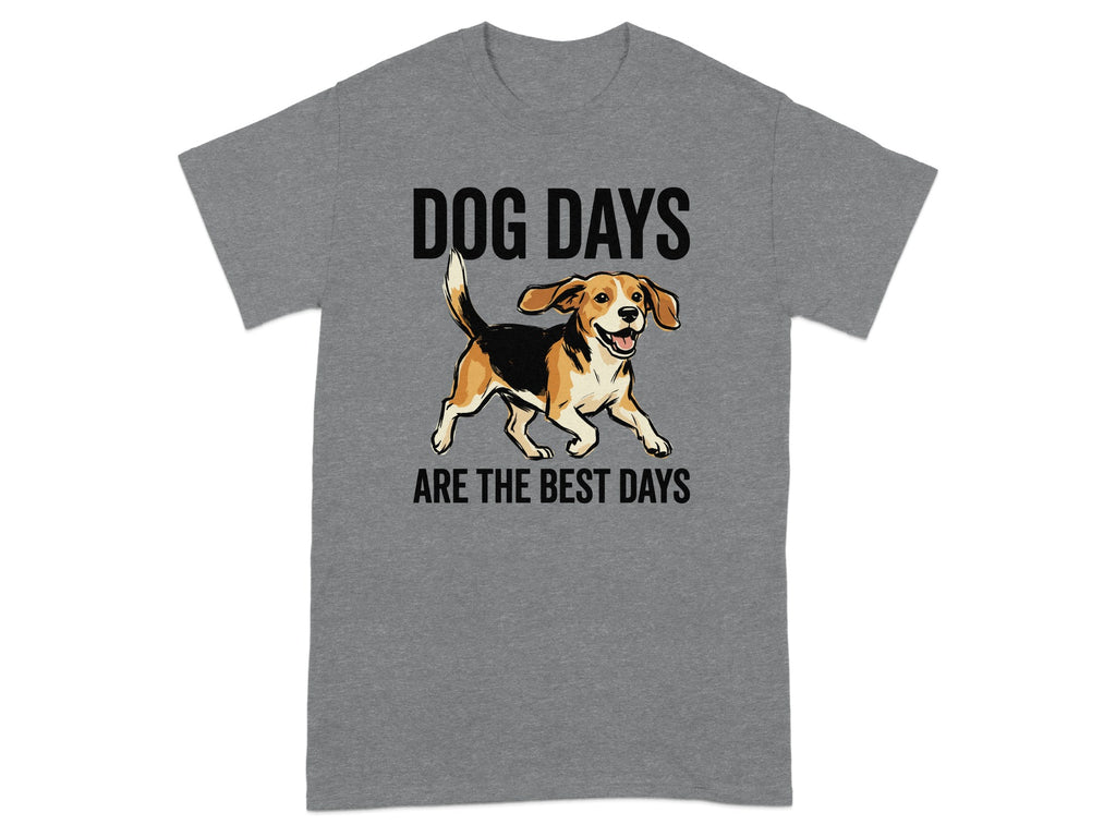 T-shirt with beagle dog and text "DOG DAYS ARE THE BEST DAYS".