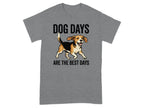 T-shirt with beagle dog and text "DOG DAYS ARE THE BEST DAYS".