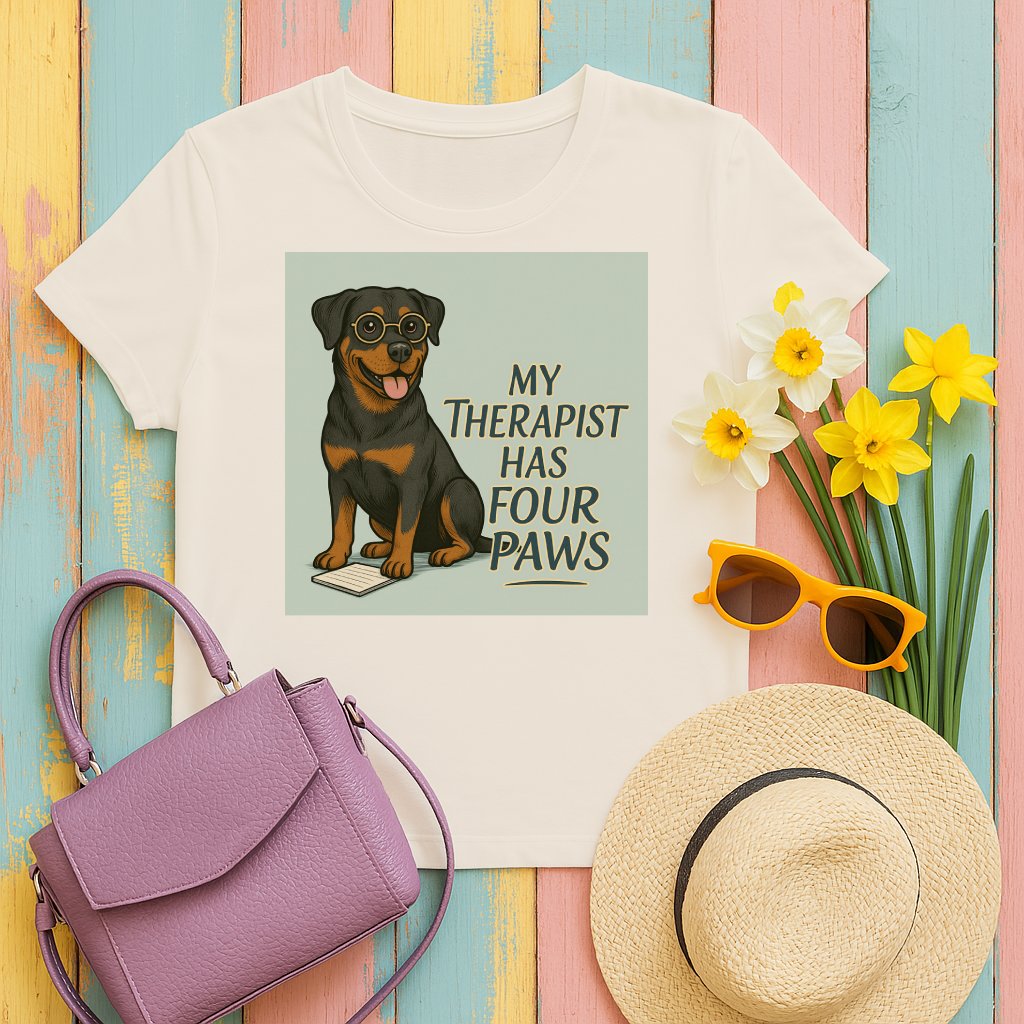My Therapist Has Four Paws Graphic Tee product