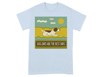 Dog Days Are The Best Days German Shorthaired Pointer T-Shirt Light Blue T-shirt