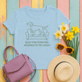 Gordon Setter Built For Pointing Tee in Light Blue