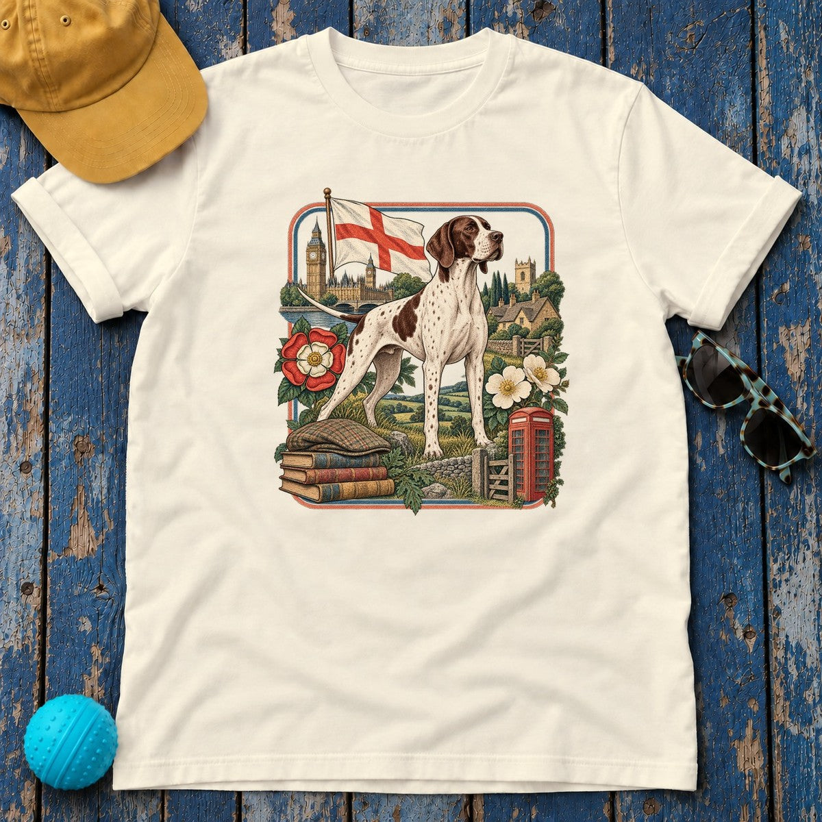 Pointer England Heritage T-Shirt in Natural