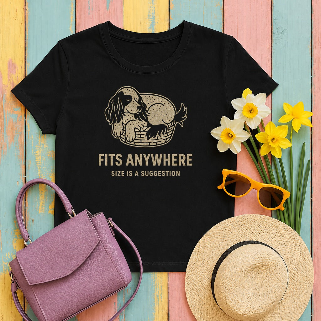 English Cocker Fits Anywhere Tee in Black